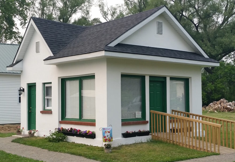 Exterior of the Recharge Room Building